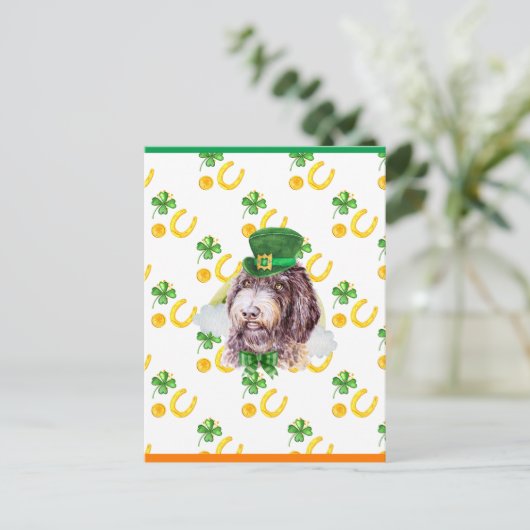 Cartes Pour Fêtes Annuelles Newfypoo Shamrock St. Patricks Day (Debout devant)