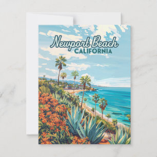Cartes Pour Fêtes Annuelles Newport Beach Californie Orange County Vintage