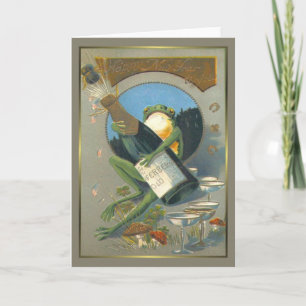 Cartes Pour Fêtes Annuelles NewYear vintage