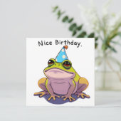 Cartes Pour Fêtes Annuelles Nice Birthday Card - Frog Edition (Debout devant)