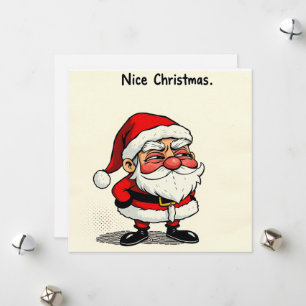 Cartes Pour Fêtes Annuelles Nice Christmas Card - ‘Cheeky Père Noël’ avec