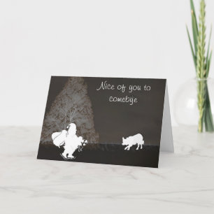 Cartes Pour Fêtes Annuelles "Nice of you to comebye" us Border Collie Christma