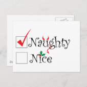 Cartes Pour Fêtes Annuelles Nice vilain (Devant / Derrière)