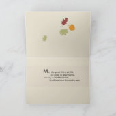 Cartes Pour Fêtes Annuelles Niece Thanksgiving Trois Feuilles (Intérieur)