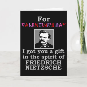 Cartes Pour Fêtes Annuelles Nietzsche Humor Valentine's Day
