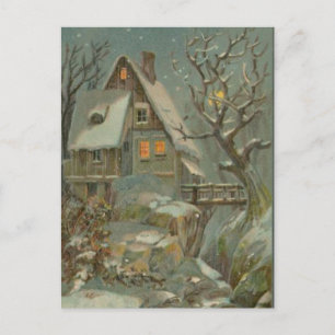 Cartes Pour Fêtes Annuelles Night de Cold Christmas