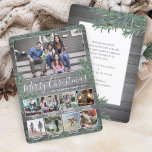 Cartes Pour Fêtes Annuelles N'importe quel texte 9 Collage photo et légendes B<br><div class="desc">Envoyez des salutations joyeuses et élégantes et partagez 9 de vos photos préférées avec une carte de vacances photo collage personnalisée. Tout le texte sur ce modèle est simple à customiser pour inclure n'importe quel libellé, comme Joyeux Noël, Joyeux Fêtes, Joyeuses Fêtes, Bonne Année, Soirée de voeux, etc. (IMAGE PLACEMENT...</div>
