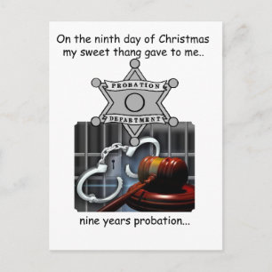 Cartes Pour Fêtes Annuelles Ninième jour Noël rouge