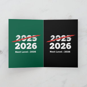 Cartes Pour Fêtes Annuelles Niveau supérieur 2026   Au revoir drôle 2025 Nouve