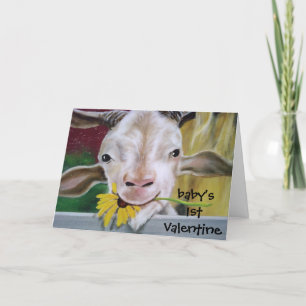 CARTES POUR FÊTES ANNUELLES "NO KIDDING BABY-HAPPY 1ST VALENTINE