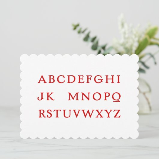 Cartes Pour Fêtes Annuelles No L "Joke" Alphabet (Noel) (Debout devant)