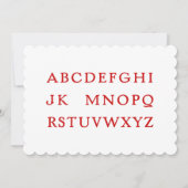 Cartes Pour Fêtes Annuelles No L "Joke" Alphabet (Noel) (Devant)