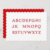 Cartes Pour Fêtes Annuelles No L "Joke" Alphabet (Noel) (Devant / Derrière)