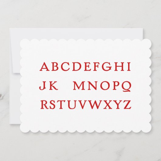 Cartes Pour Fêtes Annuelles No L "Joke" Alphabet (Noel) (Devant)