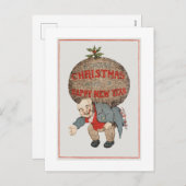 Cartes Pour Fêtes Annuelles Noël (Devant / Derrière)