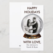 Cartes Pour Fêtes Annuelles Noël (Devant / Derrière)