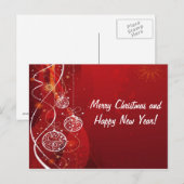Cartes Pour Fêtes Annuelles Noël (Devant / Derrière)