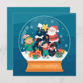 Cartes Pour Fêtes Annuelles Noël (Devant / Derrière)