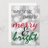 Cartes Pour Fêtes Annuelles Noël (Devant / Derrière)