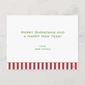 CARTES POUR FÊTES ANNUELLES NOEL (Dos)