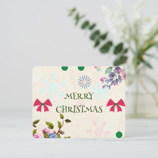 Cartes Pour Fêtes Annuelles Noël (Debout devant)