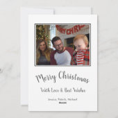 Cartes Pour Fêtes Annuelles Noël (Dos)