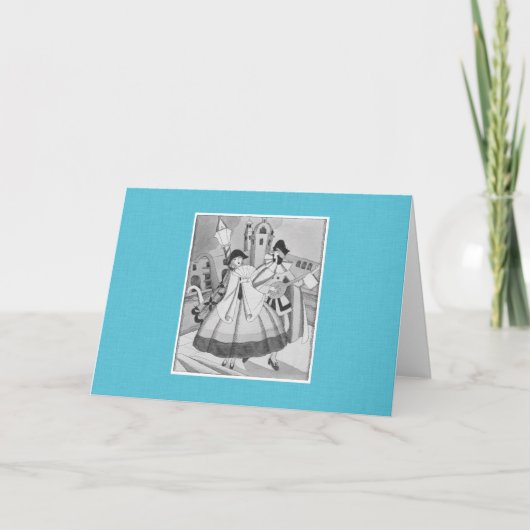 Cartes Pour Fêtes Annuelles Noël 1750 à Venise en 1929 (Devant)