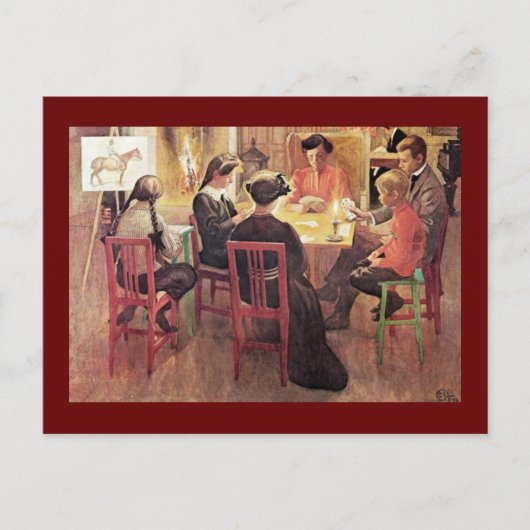 Cartes Pour Fêtes Annuelles Noël 1909 (Devant)