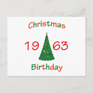 Cartes Pour Fêtes Annuelles Noël 1963 Anniversaire