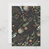 Cartes Pour Fêtes Annuelles Noël 1 arche photo aquarelle botanique floral (Dos)