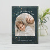 Cartes Pour Fêtes Annuelles Noël 1 Arche photo Arbre de Noël rustique (Debout devant)