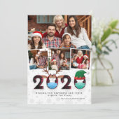 Cartes Pour Fêtes Annuelles Noël 2020 Funny Festive Masques & Plaid 4 Photo (Debout devant)