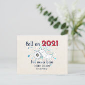 Cartes Pour Fêtes Annuelles Noël 2020 Roulez sur 2021 Nouvel An Salutations (Debout devant)