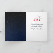 Cartes Pour Fêtes Annuelles Noël 2025 Arbre et Lune (Intérieur)