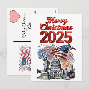 Cartes Pour Fêtes Annuelles Noël 2025 durant le semi-quincentenaire des États-