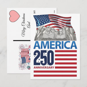 Cartes Pour Fêtes Annuelles Noël 2025 durant le semi-quincentenaire des États-