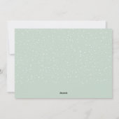 Cartes Pour Fêtes Annuelles Noël 2 Photos Script Neige Vert (Dos)