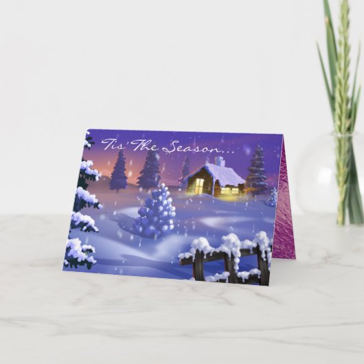 Cartes Pour Fêtes Annuelles Noël 3D (Devant)
