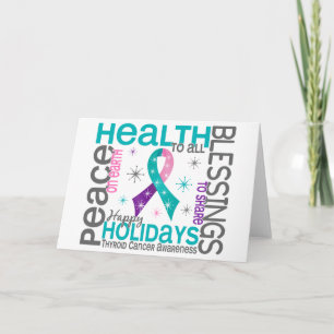 Cartes Pour Fêtes Annuelles Noël 4 Thyroïde Cancer Flèches de neige