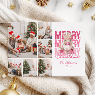 Cartes Pour Fêtes Annuelles Noël 6 Photo Vintage Casse-Noisette Rose