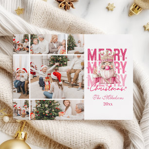 Cartes Pour Fêtes Annuelles Noël 7 Photo Vintage Casse-Noisette Rose