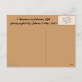 Cartes Pour Fêtes Annuelles Noël à Atlanta, GA (Dos)