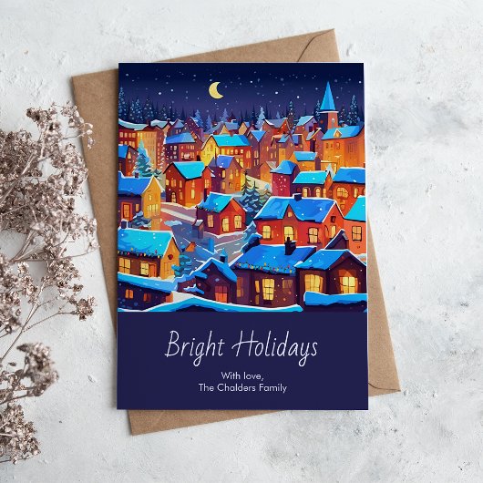 Cartes Pour Fêtes Annuelles Noël à Bright Town