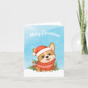 Cartes Pour Fêtes Annuelles Noël à Corgi