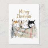 Cartes Pour Fêtes Annuelles Noël à Cute Kittens (Devant)