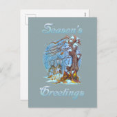 Cartes Pour Fêtes Annuelles Noël à Elf Hall (Devant / Derrière)