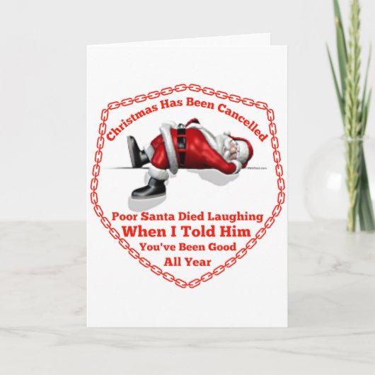 Cartes Pour Fêtes Annuelles Noël a été annulé (Devant)