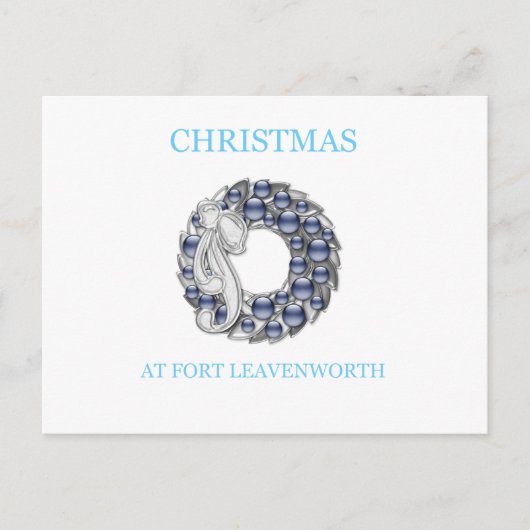 Cartes Pour Fêtes Annuelles Noël À Fort Leavenworth 25 (Devant)