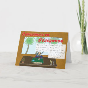 Cartes Pour Fêtes Annuelles Noël à Hollywood