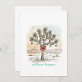 Cartes Pour Fêtes Annuelles Noël à Joshua Tree (Devant / Derrière)